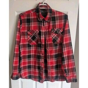 EUC Dixxon Flannel Snap On Tools Mens Large Plaid Limited Edition Workwear